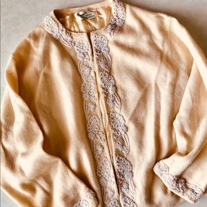 Bonnie original vintage 1950s beaded sweater